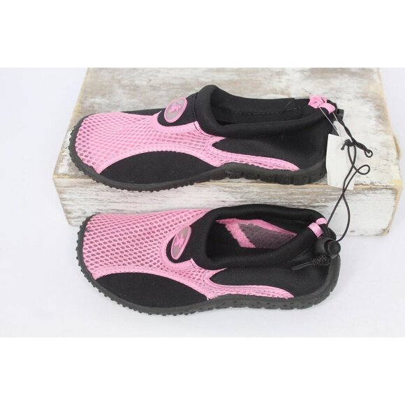 Ecsa Water Sports Shoes Girls Size 1 Pink Black Slip On Mesh Summer Beach NWOB - Picture 3 of 10